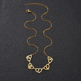 Personalized Hollow Heart Pendant Necklace For Women