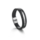 Personalized Name Bracelet Engraved Date Bangle Family Women Men Gift