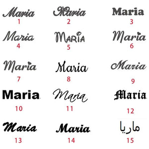 Classic Frost Necklace Stainless Steel Name Crown Pendant Women Jewelry