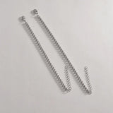Square Pearl Chain Bracelets Stainless Steel Hiphop Punk Jewelry