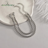 Square Pearl Chain Bracelets Stainless Steel Hiphop Punk Jewelry