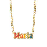 Personalized Stainless Steel Name Necklace 4mm NK Cuban Thick Chain Pendant