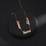Personalized Letter Bracelet Stainless Steel - Name Date Wrist Bangle for Women