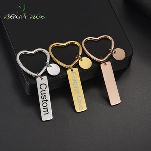 Nextvance Music Keychain Engraved Name Car Key ring Women Lover Student Gift