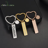 Nextvance Music Keychain Engraved Name Car Key ring Women Lover Student Gift