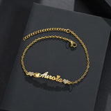 Nextvance Stainless Steel Zircon Stone Name Bracelet