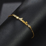 Nextvance Stainless Steel Zircon Stone Name Bracelet