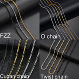 Stainless Steel Heart Pendant Chain Necklace Photo Name Engrave ID Jewelry Gift