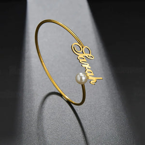 Stainless Steel Nameplate Bead Jewelry Set Personalized Earrings Rings