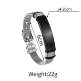 Engraved Date Steel Bracelet for Men - Personalized Couple Cuff Bangle