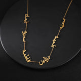 Arabic Name Necklace Stainless Steel Personalized Pendant Necklace