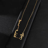 Arabic Name Necklace Stainless Steel Personalized Pendant Necklace