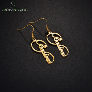 Personalized Name Eardrop Stainless Steel Earring