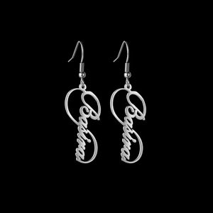 Personalized Name Eardrop Stainless Steel Earring
