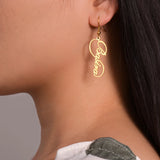 Personalized Name Eardrop Stainless Steel Earring