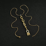 Custom Name Necklace with Zircon Personalized Stainless Steel Neck Chain