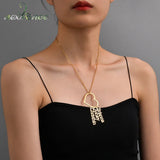 Custom Heart Name Necklace Women's Chain Jewelry Gift