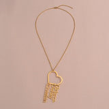Custom Heart Name Necklace Women's Chain Jewelry Gift