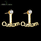 Zircon Earring Stainless Steel Ear Stud Youth Couple Earrings Women