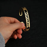 Butterfly Nameplate Bracelet 10mm Stainless Steel Lover Women Jewelry
