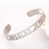Butterfly Nameplate Bracelet 10mm Stainless Steel Lover Women Jewelry