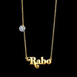 Nextvance Name Necklace Personalized Double Layer Zircon Pendant