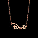 Stainless Steel Nameplate Necklace Earring Set for Kids