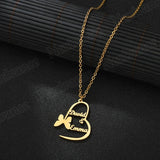 Butterfly Personalized Charm Necklace
