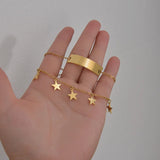 Double Layer Star Name Bracelet Stainless Steel Personalized Engrave Letter Bang