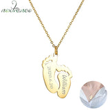 Personalized Feet Jewelry Stainless Steel Name Necklace