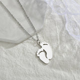 Personalized Feet Jewelry Stainless Steel Name Necklace