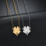 Engraved Name Necklace Personalized Clover Butterfly Cat Family Gift