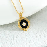 Ethnic Necklace Steel Ball Chain Eye Moon Charms Crown Pendant Necklaces