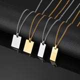 Custom Name Engraved Stainless Steel Necklace - Personalized Gift