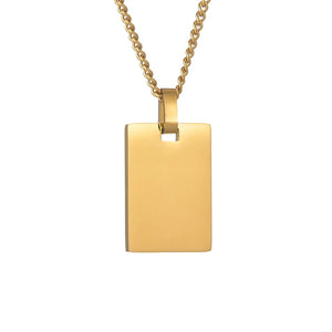 Custom Name Engraved Stainless Steel Necklace - Personalized Gift