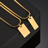 Custom Name Engraved Stainless Steel Necklace - Personalized Gift