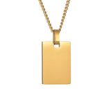Custom Name Engraved Stainless Steel Necklace - Personalized Gift