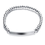 Engrave Name Date Bracelets Stainless Steel Bangles For Women