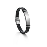 Nextvance Letter Name Bracelet PU Leather Stainless Steel Personalised Chain