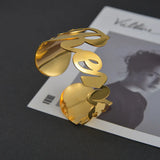 Nextvance Nameplate Bracelet Bangles Stainless Steel Adjustable Cuff