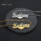 Nextvance Necklaces Stainless Steel Personalized Heart Double Mezzanine Pendant