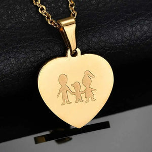 Nextvance Girl Heart Pendant Necklace Mom Dad Daughter Personalized Necklaces
