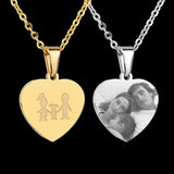 Nextvance Girl Heart Pendant Necklace Mom Dad Daughter Personalized Necklaces