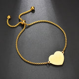 Nextvance Heart Photo Pendant Bracelet Stainless Steel Engraved ID Tag Bangle