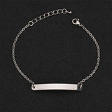 Nextvance Heart Photo Pendant Bracelet Stainless Steel Engraved ID Tag Bangle