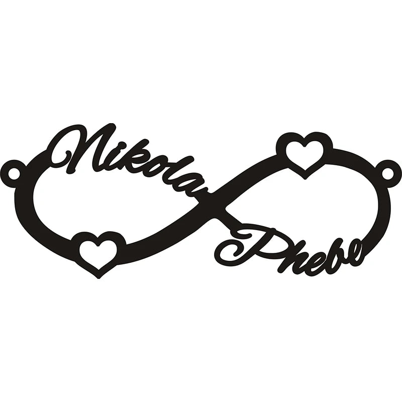 Nextvance Heart Infinite Name Necklaces - Personalized Stainless Steel Gift