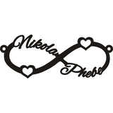 Nextvance Heart Infinite Name Necklaces - Personalized Stainless Steel Gift