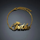Stainless Steel Personalized Name Bracelet for Women
