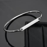 Personalized Stainless Steel Bracelet with Song Code Engraving