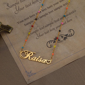 Nextvance Personalized Name Necklace Flower Chain For Women
